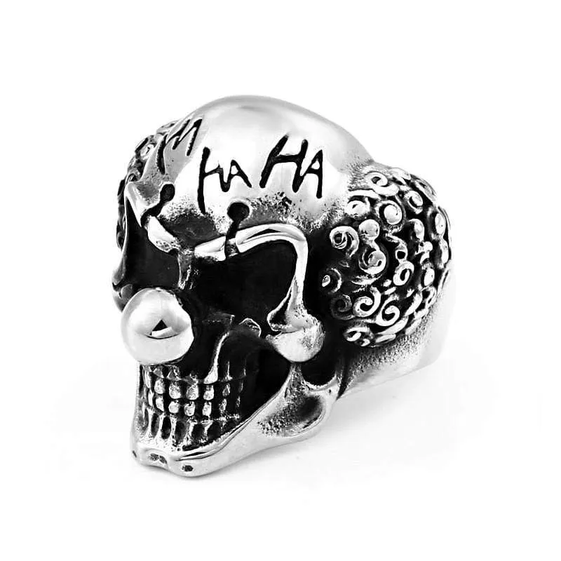 Gothic Punk Clown Ring för män