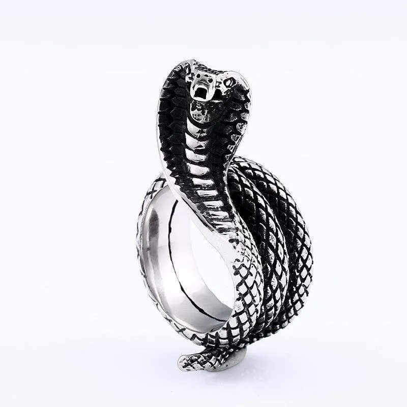 Punk Cobra Ring för män