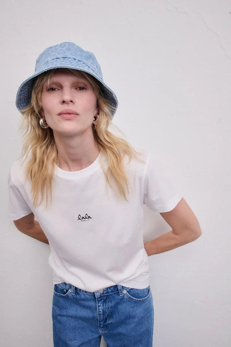 Lala Berlin - Hat Hannah 10021243 - Washed Blue Leo