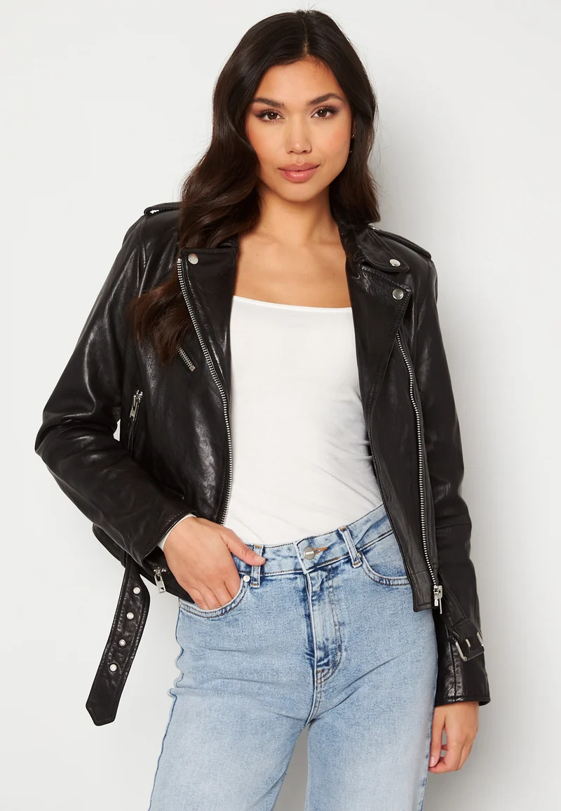 Rachel Leather Biker