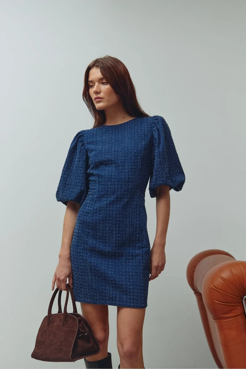Noella - N-Michaela Dress 15290001 - 1348 - Dark Blue Wash