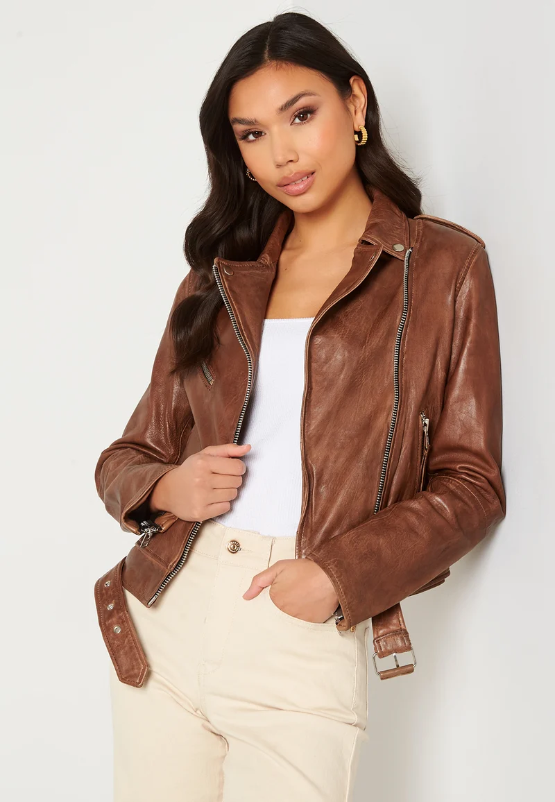 Rachel Leather Biker
