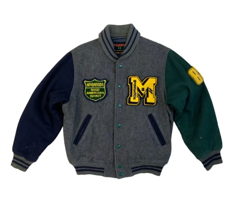 VTG 80s USA McGREGOR WOOL VARSITY JACKET BASEBALL FOOTBALL ROCKABILLY M 40