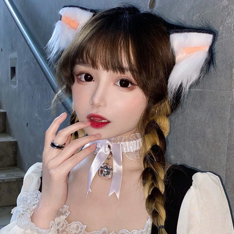 Dam Lolita Söt Bowknot Bell Lace Choker