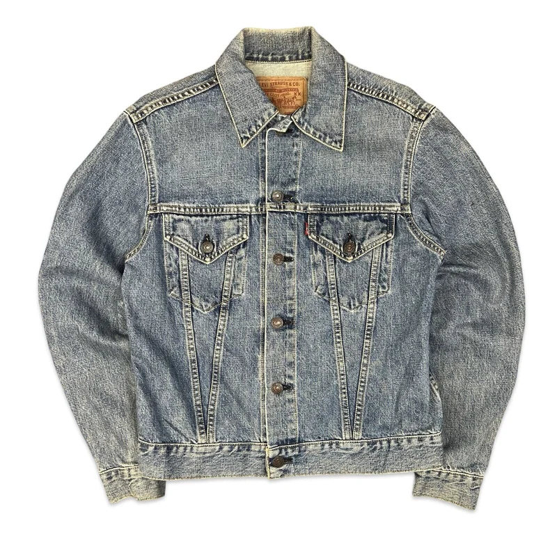 VTG 90s JAPANESE BIG E LEVIS TYPE 3 TRUCKER DENIM JACKET 1960s LVC MOD SKIN 36 S