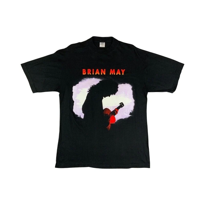 Vintage 1993 Black Brian May Back To The Light Tour Graphic T-Shirt L/XL