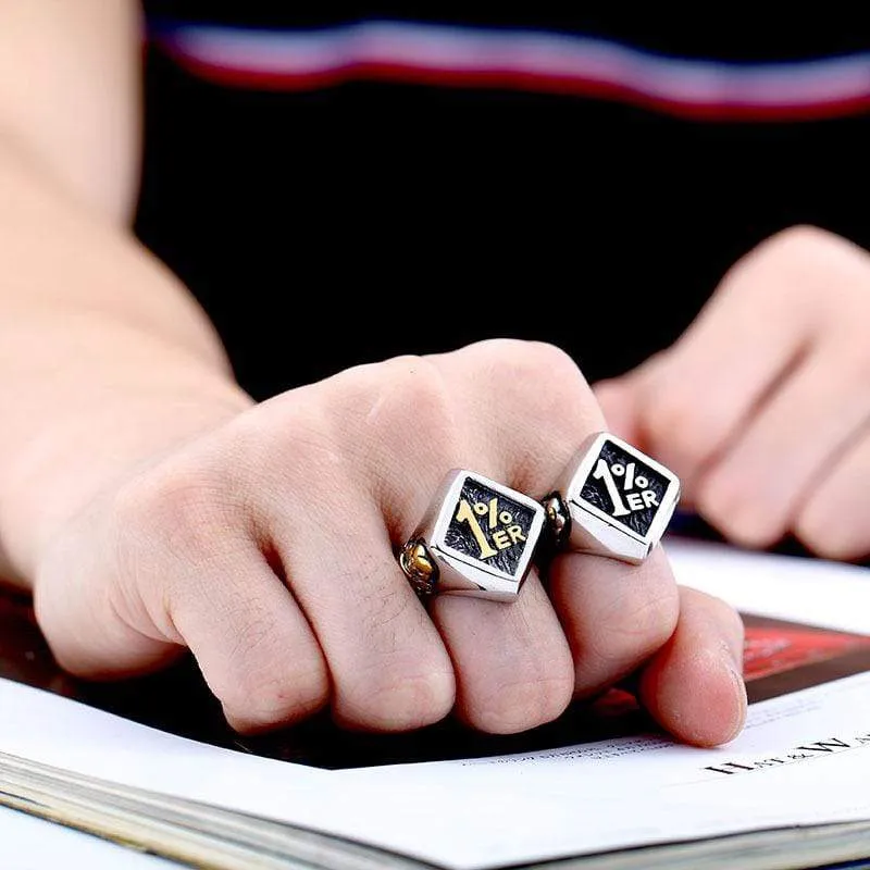 Punk 1 % Club Skull Ringar för män