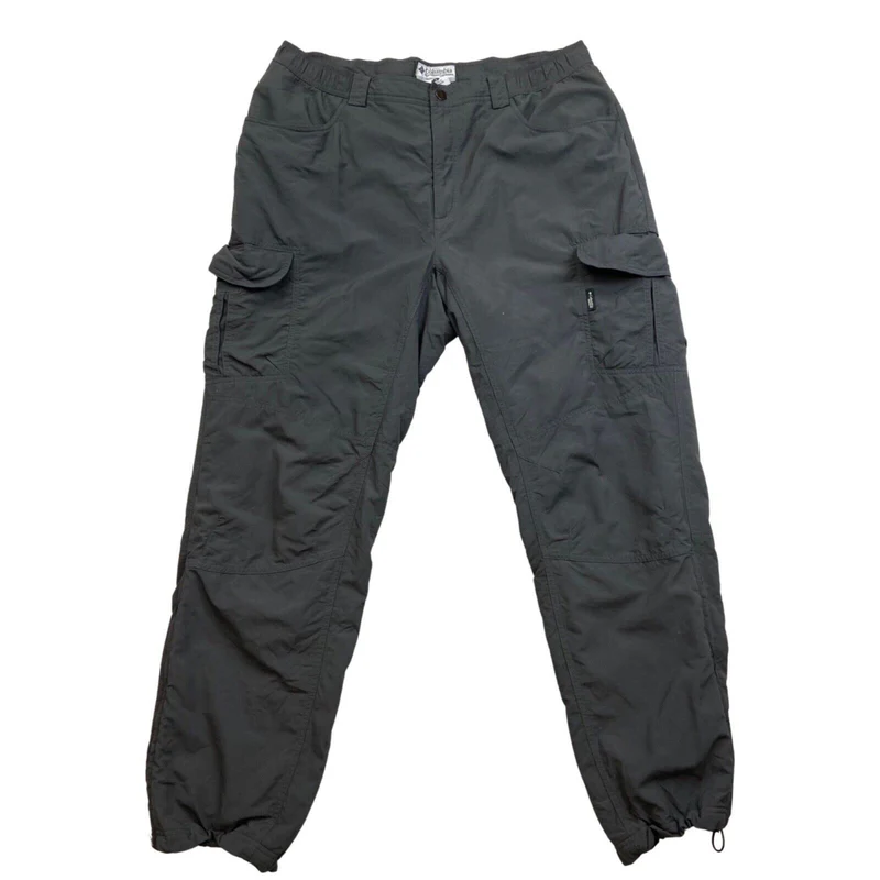 Vintage 90s 00s Dark Grey Columbia Outdoors Cargo Trousers L
