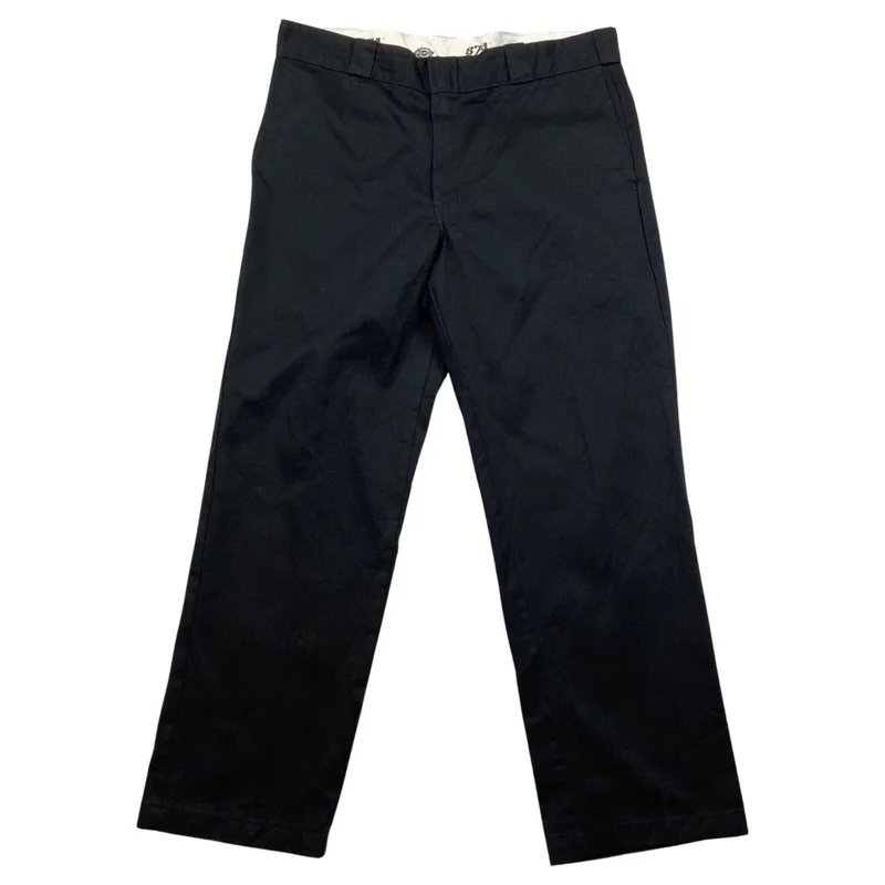 Vintage 90s 00s Black Dickies 874 Workwear Straight Leg Trousers L