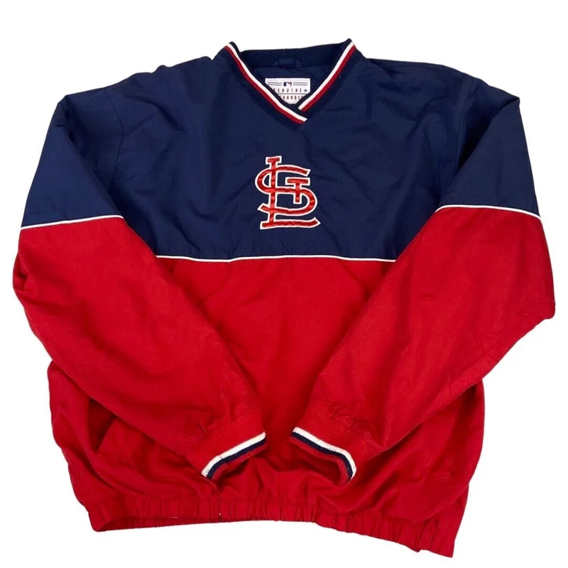 Vintage 00s St. Louis Cardinals MLB Pullover Windbreaker Genuine Merchandise XL
