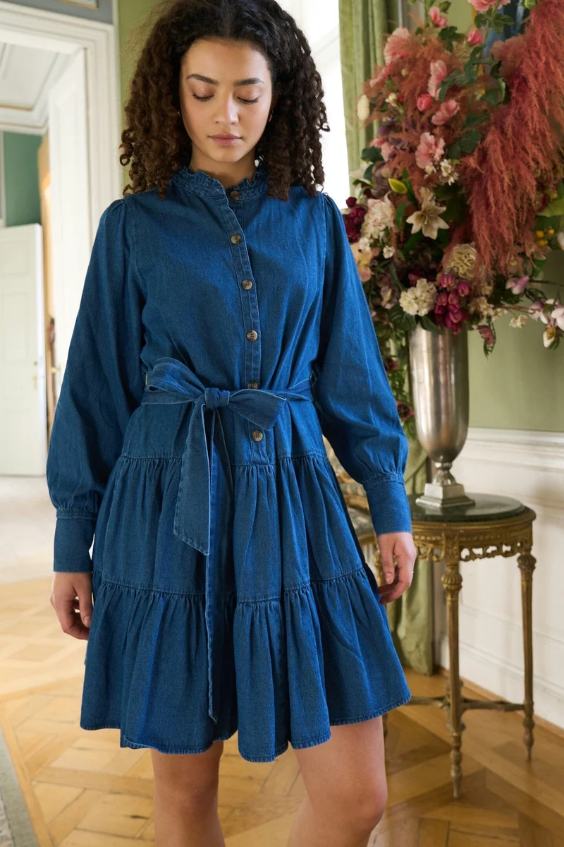 Neo Noir - Latifana Denim Dress 166987 - 140 - Blue