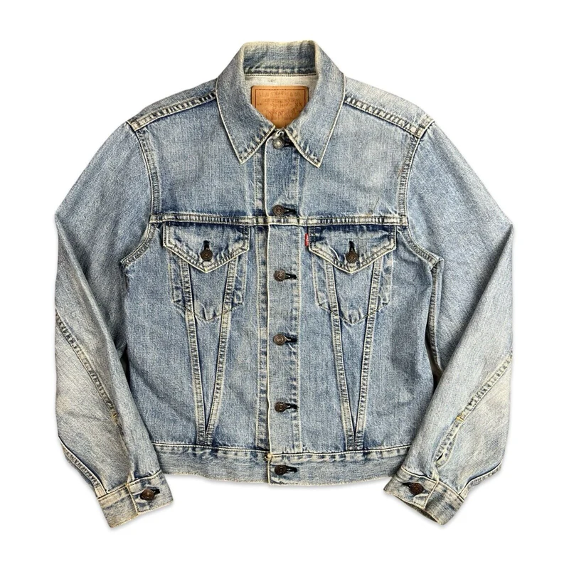 VTG 90s LEVIS JAPANESE BIG E RED TAB TYPE 3 TRUCKER JACKET 60s 70s LVC XS 34