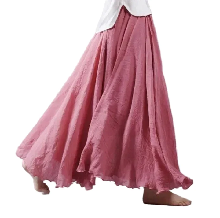 Kvinnors Lång Kjol Draperad