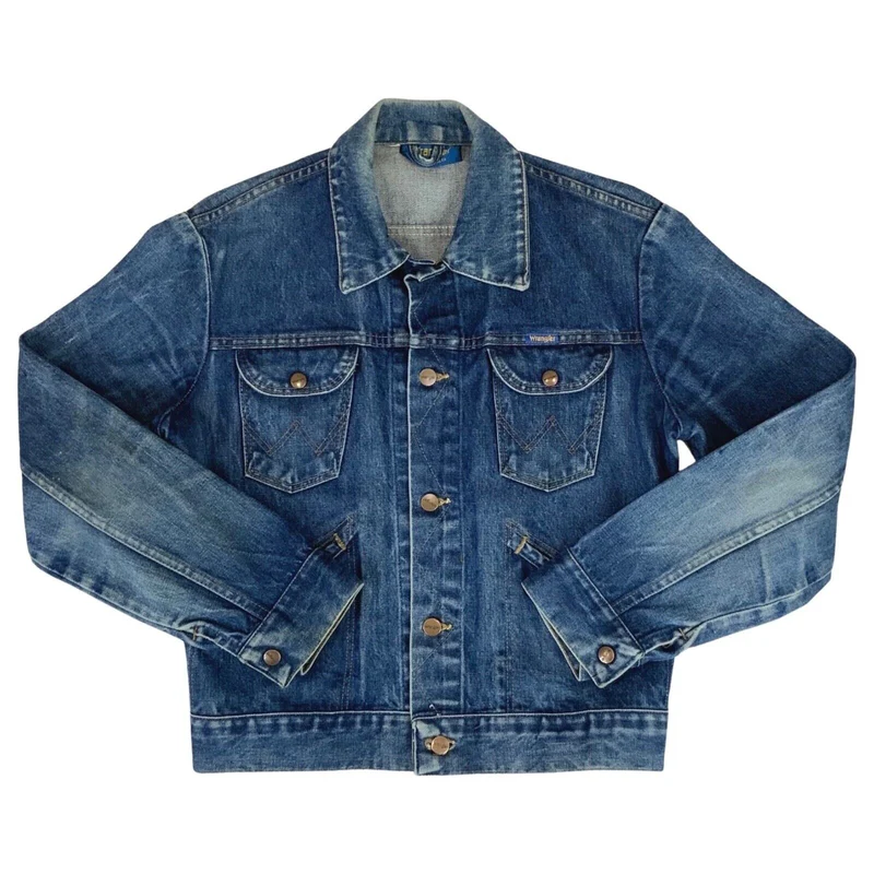 RARE VTG 70s WRANGLER DENIM TRUCKER JACKET MOD 40” (36) S