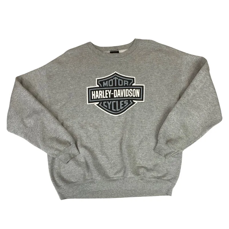 VTG 2007 GENUINE HARLEY DAVIDSON SWEATSHIRT ITALY ITALIAN DEALERSHIP XL 50” (46)