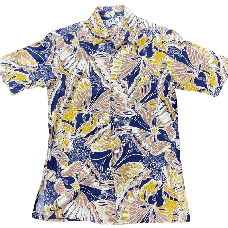 VTG VOX TOYO SUN SURF 50s STYLE HAWAIIAN ALOHA SHIRT RAYON ROCKABILLY 37” (34)