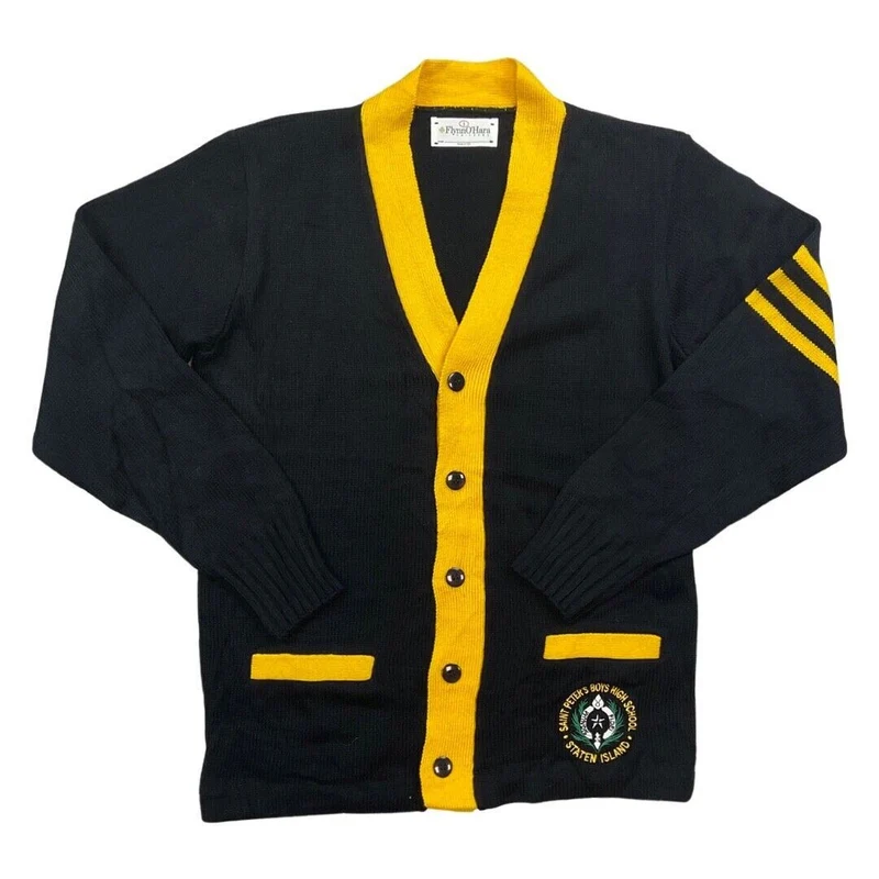 VINTAGE 50s STYLE USA COLLEGE FOOTBALL VARSITY CARDIGAN ROCKABILLY CHEERLEADER S