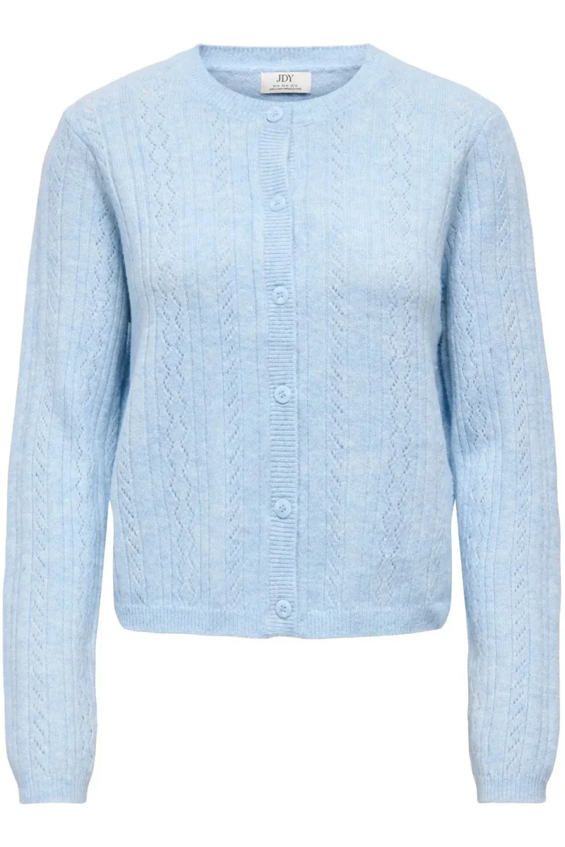JDY - Jdyapril Life L/S O-Neck Cardigan Knt - 4989000 Cashmere Blue Melange
