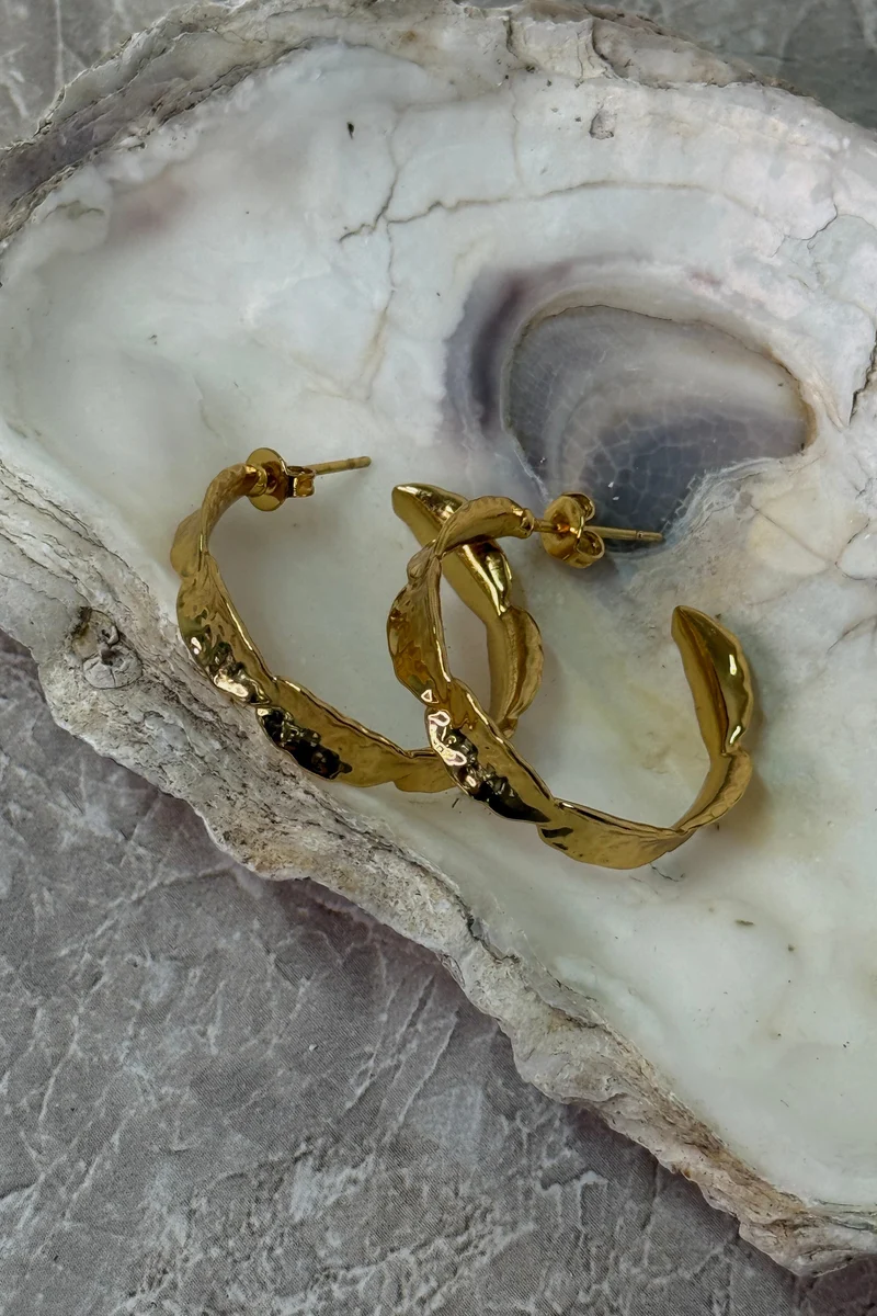 Molly&My Jewellery x Melanie Due - Leaves - Forgyldt