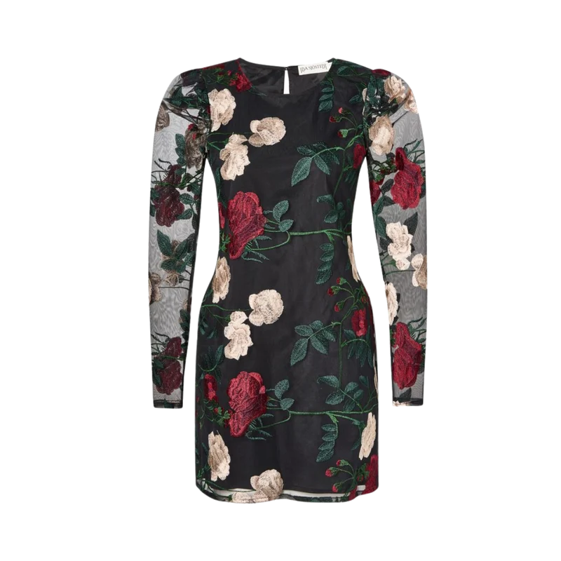 Kaia Dress - Black Floral