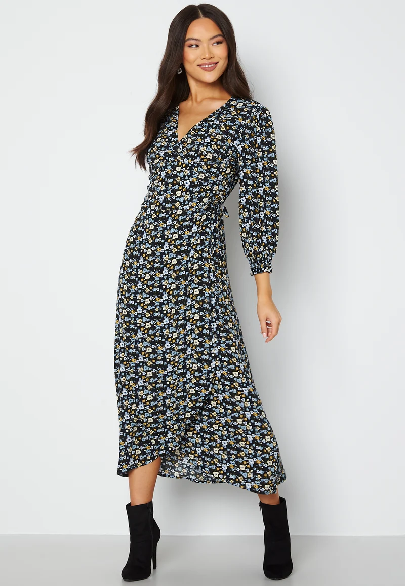 Lupisk 3/4 Wrap Dress