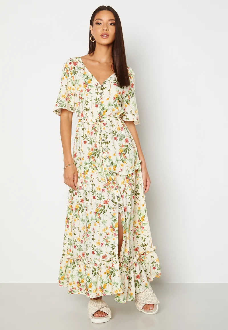 Objlorena S/S Long Dress