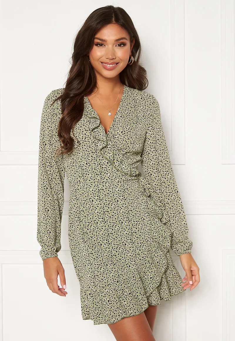 Carly L/S Wrap Dress