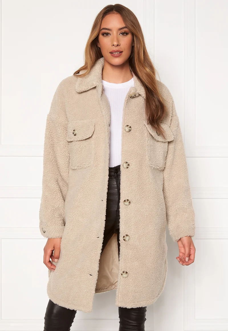 Stella Teddy Shirt Jacket