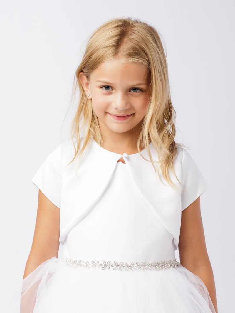 Flower Girl Satin ärm Balero Jacka från TIPTOP KIDS - AS7894