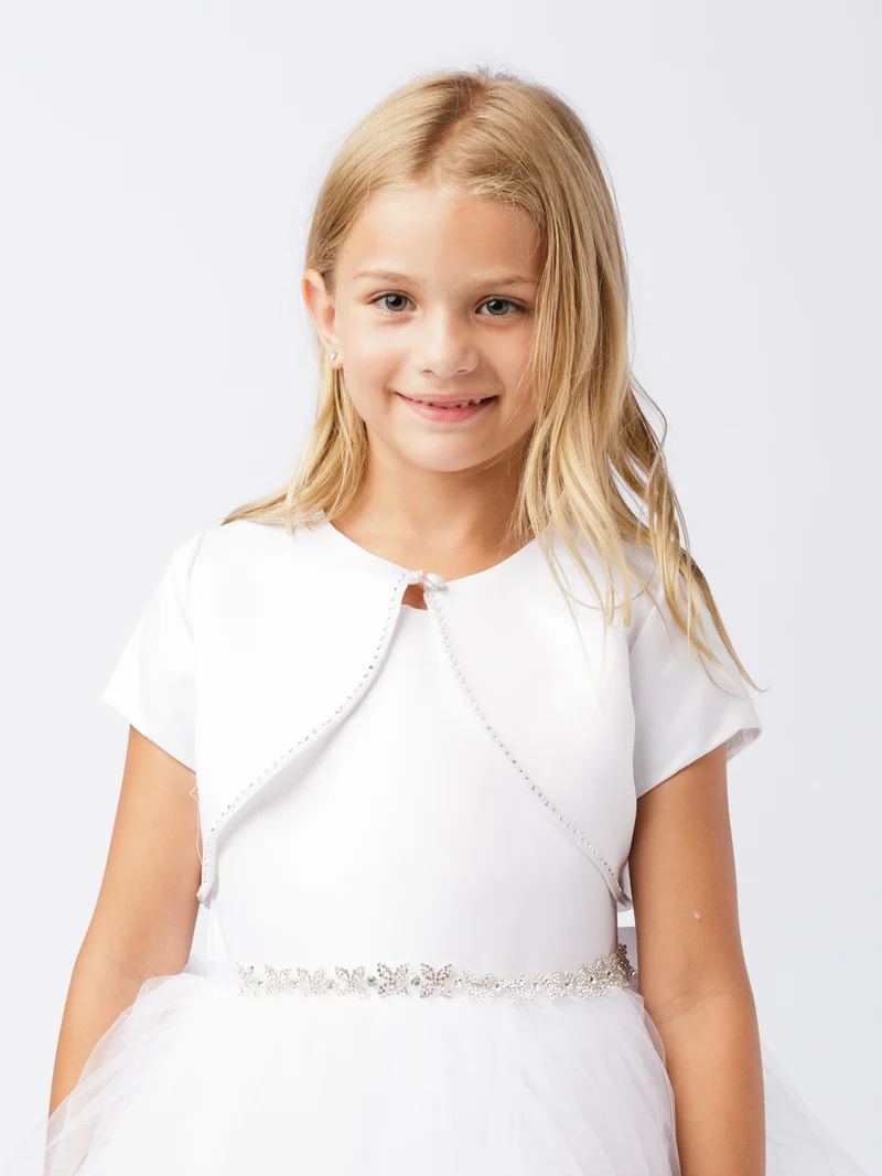 Girl Dress with Satin Bolero Rhinestone Dress från TIPTOP KIDS - AS7905