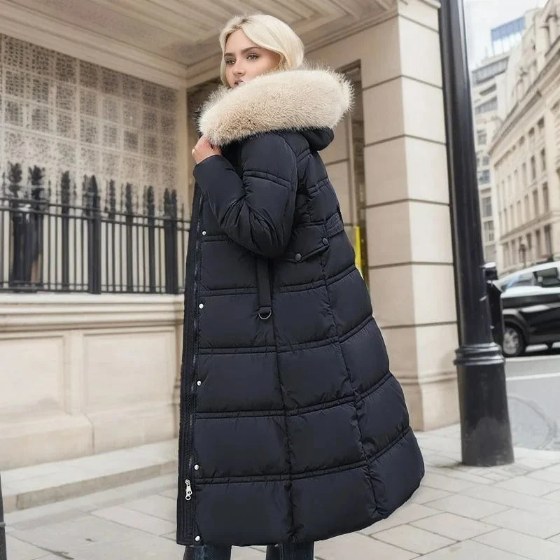 Lucia | Designer Vinter Parka Med Fuskpäls Huva