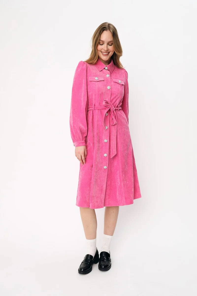 Cras - Celine Dress C1709 - 4010 - 4010 Carmine Rose