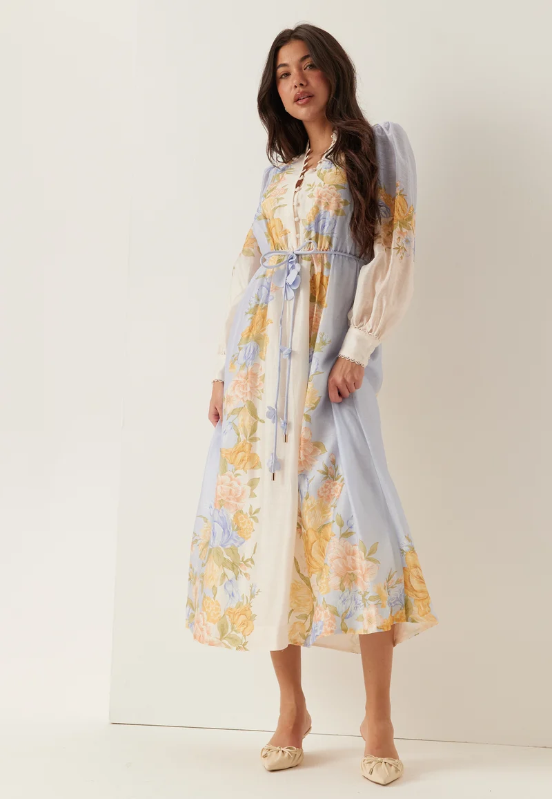 Christina Placement Print Midi