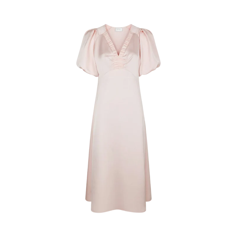 Illana Heavy Sateen Dress - Light Pink