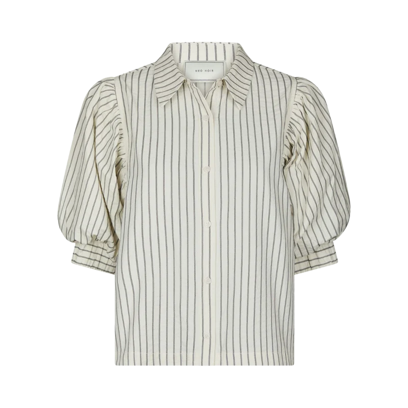 Etta Slim Stripe Shirt - Off White