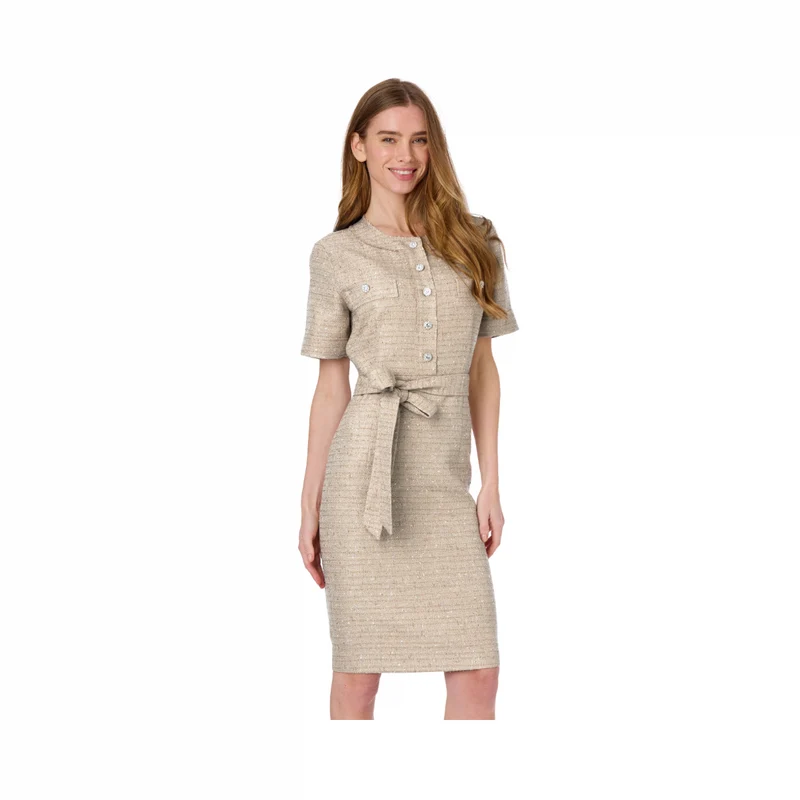 Kate tweed dress - Beige