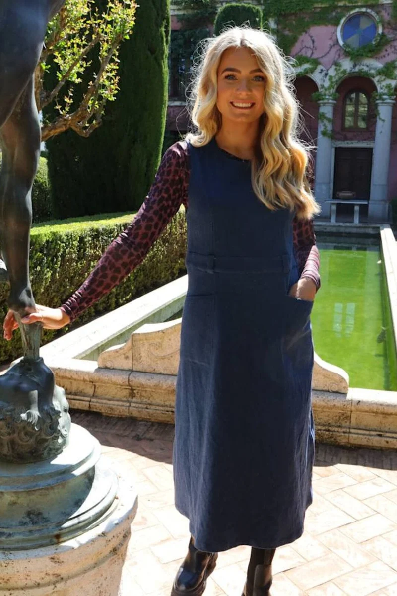 Liberte - Asta Ns Long Dress 22183 - Blue Denim