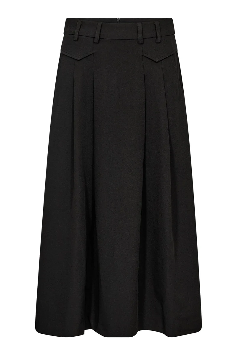 Co´Couture - Lunacc Pocket Pleat Skirt 34222 - 96 - Black