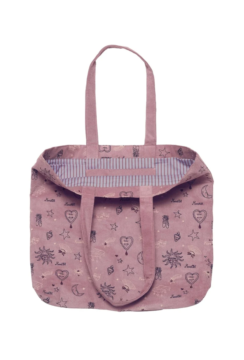 Maanesten - Magic Corduroy Totebag Purple Theatre Magic - 4102