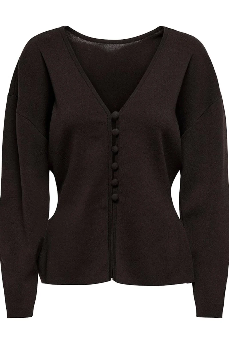 JDY - Jdyastra L/S Reversible Cardigan Knt - 4992128 Chocolate Torte