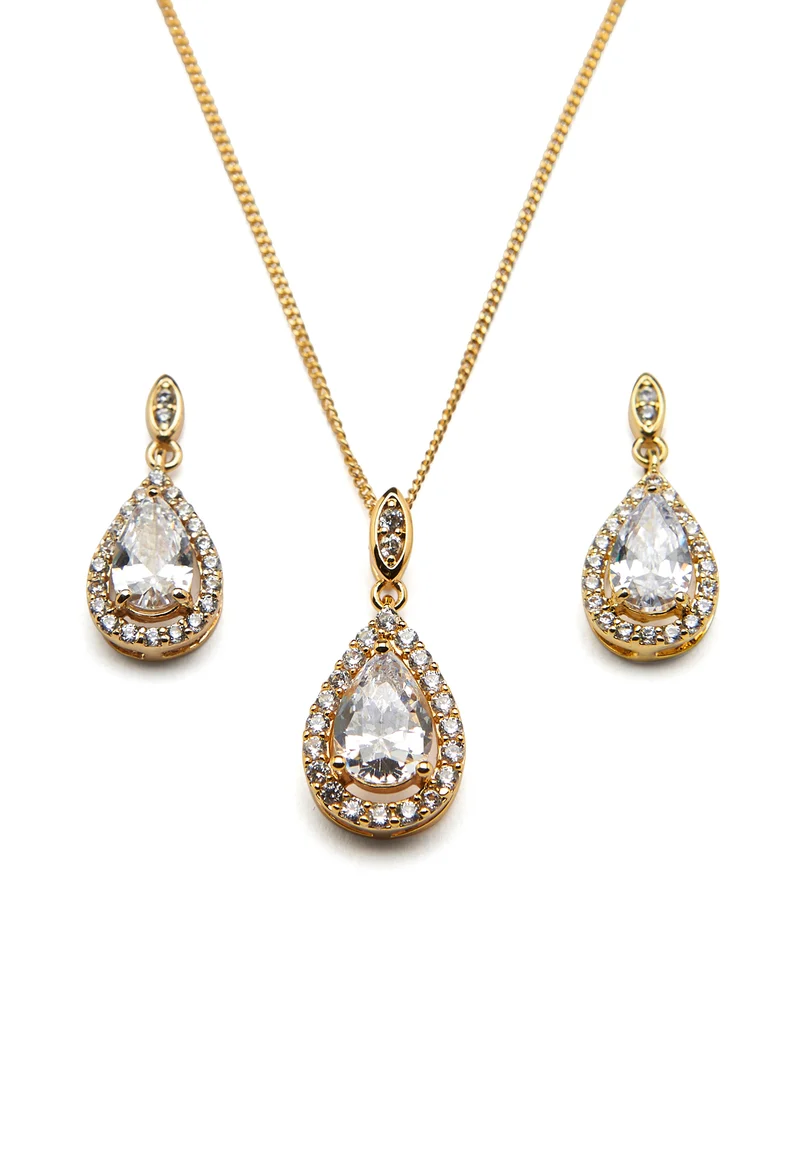 Belmont Gold Pendant Set