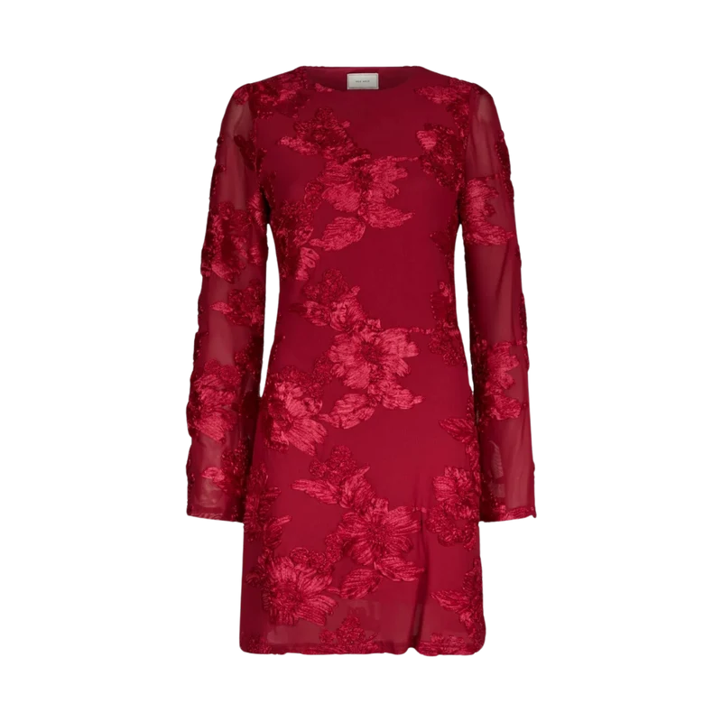 Dirina Big Flower Dress - Red