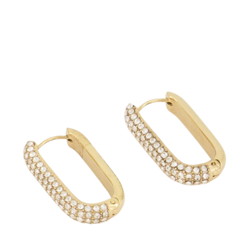 Rechthoekige Oorhangers Met St - 1200 Gold