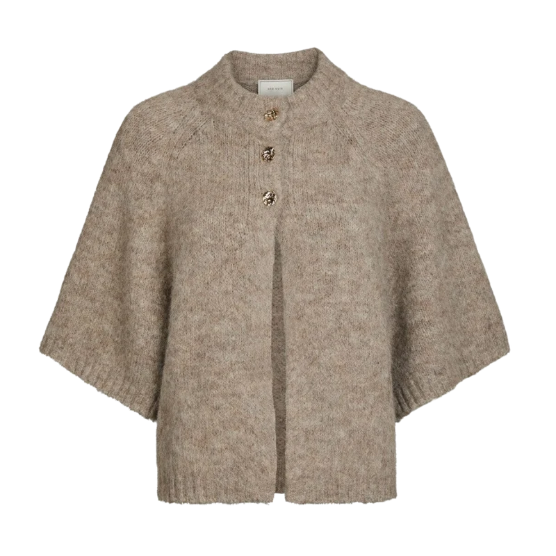 Benuta Fluffy Knit Cardigan - 976 Beige Melange