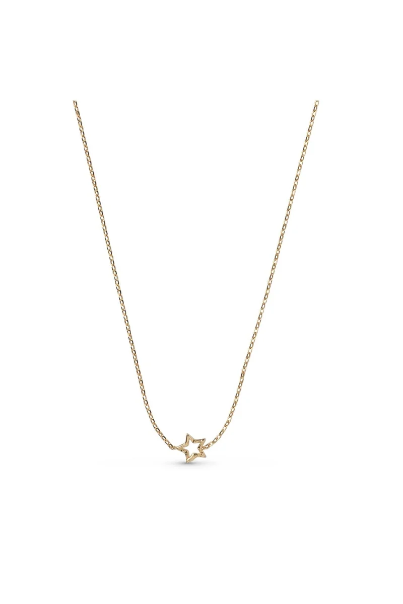 Enamel Copenhagen - Necklace, Organic Star N159gb - Gold Plated