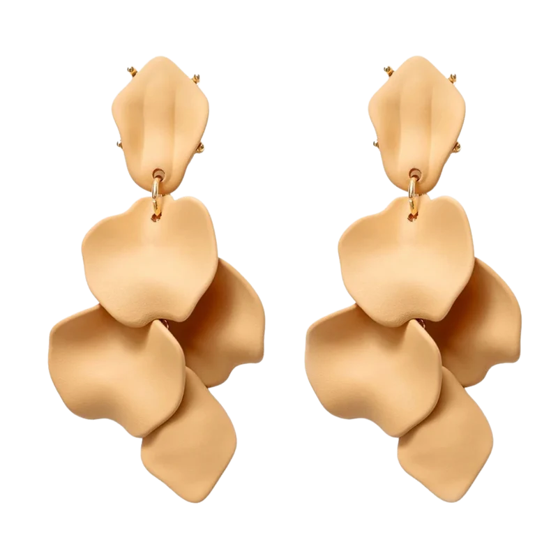 Leaf Earrings Mat - Matt Desert