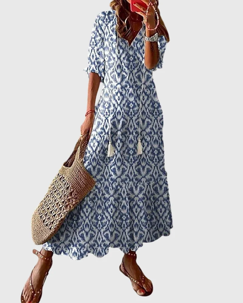 Amalia | Boho Vintage Sommarklänning