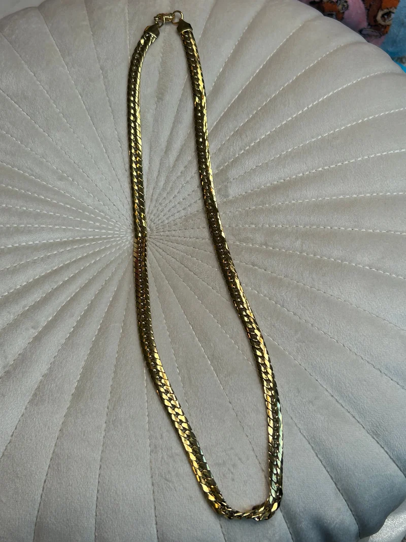 Mellow Moon - Snake Mesh Necklace Colh Serpent - Forgyldt