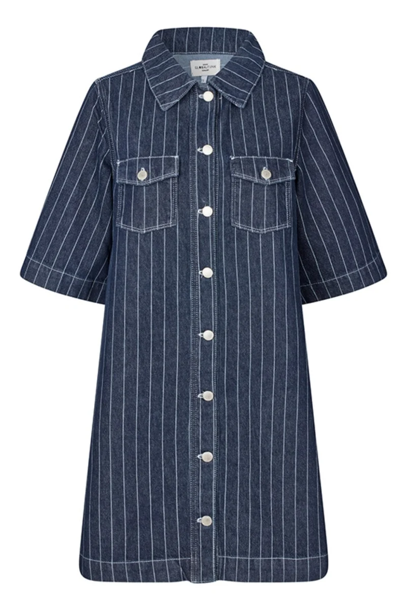 Global Funk - Mira-G - 608 Navy Pinstripe