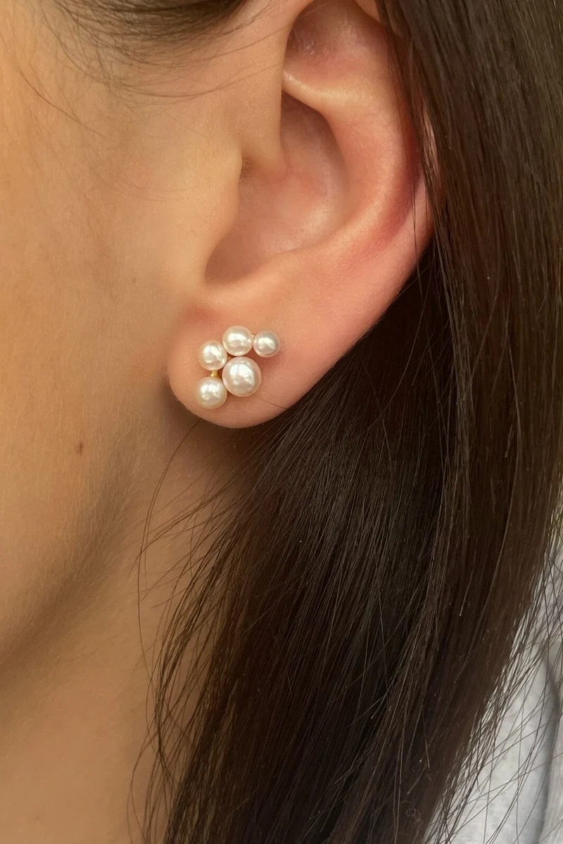 Stine A - Bloom Pearl Berries Earring - Single - 1339-02-S